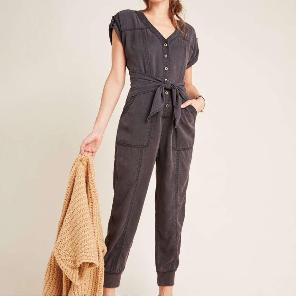 Anthropologie Huxley Utility Jogger Jumpsuit- Size 6
